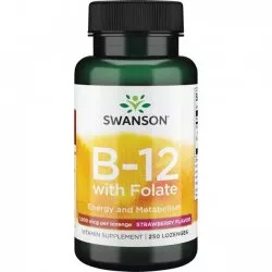 Swanson Witamina B-12 1000mcg, 250 tabletek do ssania