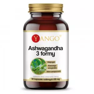 Yango Ashwagandha 3 formy suplement diety 90 kapsułek