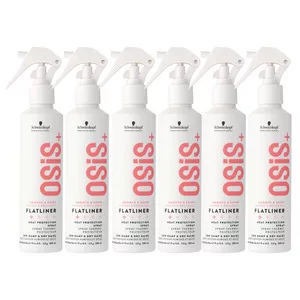 Schwarzkopf OSIS+ Flatliner, termoochronne serum prostujące w sprayu, wielopak, 6x200ml