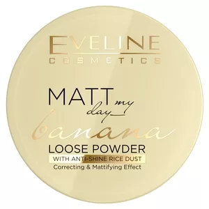Eveline Cosmetics Matt My Day Banana Loose Powder korygująco-matujący sypki puder do twarzy 6g