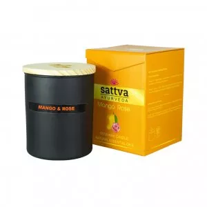 Sattva Świeca sojowa Mango i Róża Indyjska 200g