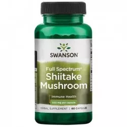 Swanson Shiitake grzybek 500mg 60 kaps.