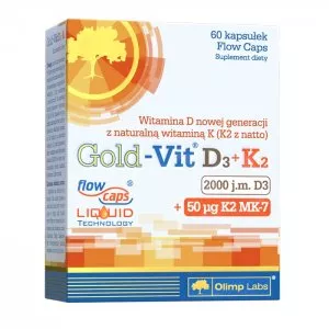 Olimp Labs Gold-Vit D3 2000 + K2 suplement diety 60 kapsułek