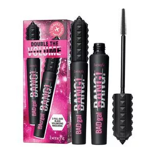 Benefit Double The Volume Travel Set zestaw pogrubiający tusz do rzęs Black 2x8,5g