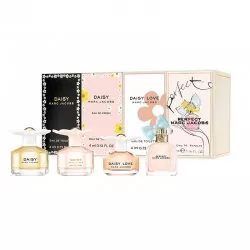 Marc Jacobs Miniature zestaw Daisy woda toaletowa 4ml + Daisy Eau So Fresh woda toaletowa 4ml + Daisy Love woda toaletowa 4ml + Perfect woda perfumowana 5ml (W)