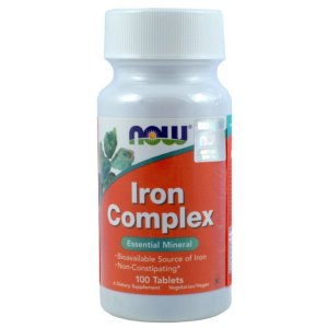 Now Foods Iron Complex suplement diety 100 tabletek