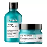 Loreal Scalp Advanced, zestaw kojący skórę głowy, szampon 300ml + glinka 250ml