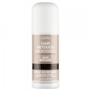 Joanna Hair retouch, spray do retuszu odrostów, dark brown, 75ml