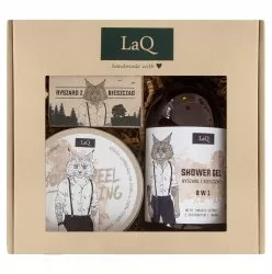 LaQ, Zestaw: Ryszard z Bieszczad - żel pod prysznic, peeling i mydło w kostce