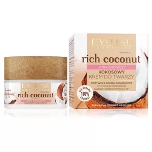 Eveline Rich Coconut, ultra-odżywczy kokosowy krem do twarzy, 50ml