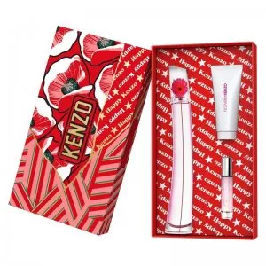 Kenzo Flower by Kenzo Poppy Bouquet zestaw woda perfumowana spray 100ml + balsam do ciała 75ml + woda perfumowana spray 10ml (W)