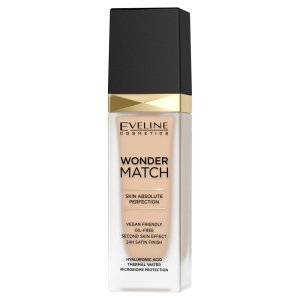 Eveline Wonder Match, luksusowy podkład do twarzy, 16 light beige, 30ml