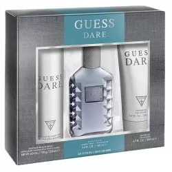 Guess Dare for Men zestaw woda toaletowa spray 100ml + żel pod prysznic 200ml + dezodorant spray 226ml (M)