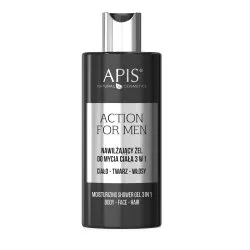 Apis Action For Men nawilżajacy żel do mycia ciała 3w1, 300ml