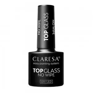 Claresa Top Glass No Wipe transparentny top hybrydowy 5g