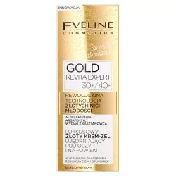 Eveline Gold Revita Expert, krem-żel ujędrniający pod oczy i na powieki, 30+/40+, 15ml