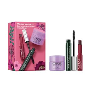 Clinique Makeup Bag MVP\'s zestaw tusz do rzęs 7ml + pomadka do ust 1.2g + balsam do demakijażu 15ml