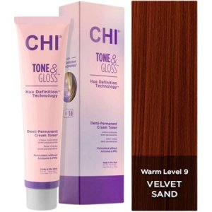 CHI Tone & Gloss, toner do włosów, Velvet Sand, 85g