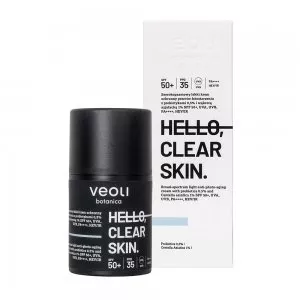 Veoli Botanica Hello, Clear skin, szerokopasmowy lekki krem ochronny przeciw fotostarzeniu, 50ml