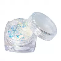 Peggy Sage, płatki brokatu Aurora flakes, niebieskie