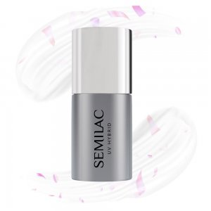 Semilac T22, top do lakierów hybrydowych, Flower Flakes, 7ml