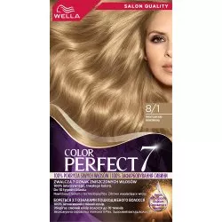 Wella Color Perfect 7, farba do włosów, 8/1 popielaty jasny blond, 50ml
