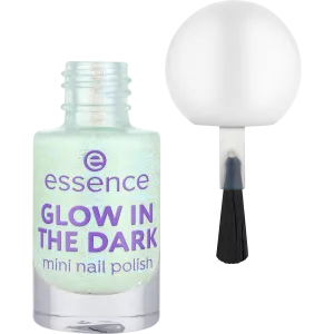 Essence Glow In The Dark Mini Nail Polish, mini lakier do paznokci z efektem świecenia w ciemności, 01, 5ml
