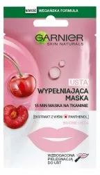 Garnier Skin Naturals Maska na tkaninie wypełniająca usta z ekstraktem z wiśni 5 g