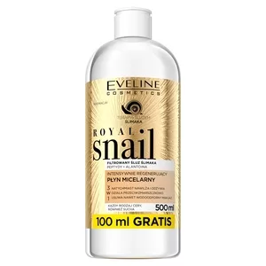 Eveline Royal Snail, skoncentrowany regenerujący płyn micelarny 3w1, 500ml