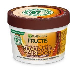 Garnier Fructis Macadamia Hair Food wygładzająca maska do włosów suchych i niesfornych 400ml