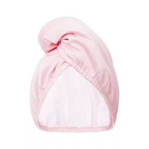 Glov Dwustronny turban do włosów z mikrofibry i wegańskiej satyny szybkie suszenie anti-frizz Satin Pink