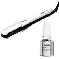 Loreal Steampod, zestaw prostownica parowa do włosów 4.0 + serum wygładzające 50ml