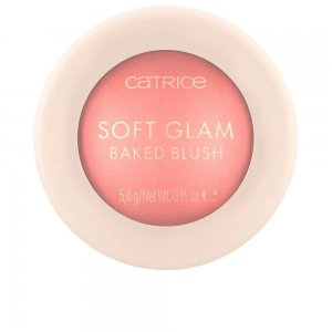 Catrice Soft Glam Baked Blush, róż rozświetlający do twarzy, 030 Cheeky Coral, 5,6g