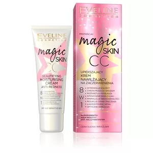 Eveline Magic Skin CC, upiększający krem nawilżający na zaczerwienienia, 50ml