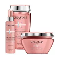 Kerastase Chroma Absolu Riche, zestaw do włosów koloryzowanych, szampon + maska + termoochrona