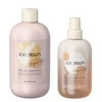 Inebrya Ice Cream Pro-Age, zestaw do włosów matowych, szampon + odżywka