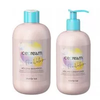 Inebrya Ice Cream Pro Volume, zestaw nadający objętość, szampon + odżywka