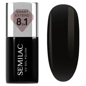 Semilac Smart Extend, lakier hybrydowy, 834 Black Velvet, 7ml