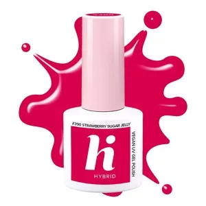 hi hybrid, lakier hybrydowy, #390 Strawberry Sugar Jelly, 5ml