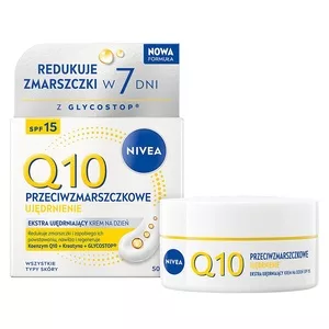 Nivea Q10 Przeciwzmarszczkowe Ujędrnienie krem na dzień SPF15 50ml