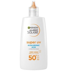 Garnier Ambre Solaire Super UV fluid ochronny do twarzy przeciw przebarwieniom SPF50+ 40ml