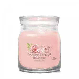 Yankee Candle Średnia świeca zapachowa Fresh Cut Roses 368g