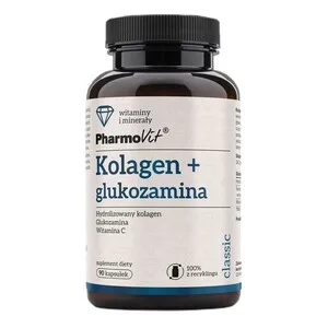 Pharmovit Kolagen + glukozamina suplement diety 90 kapsułek