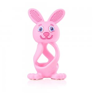 Brush-Baby Bobbie Bunny Teether zabawka-gryzak dla niemowląt Rose Pink