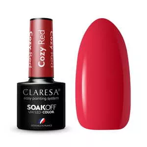 Claresa, Lakier hybrydowy, COZY RED, 5g