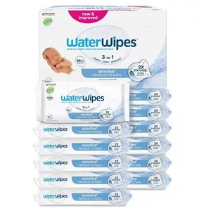 WaterWipes Sensitive+ Noworodek i Niemowlę chusteczki nawilżane 12x60szt.