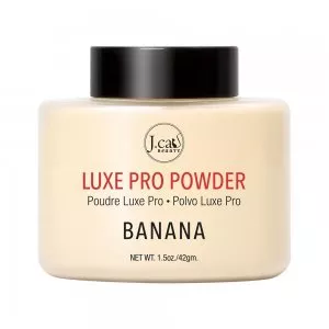 J.Cat Beauty Luxe Pro Powder, sypki puder utrwalający, Banana, 42g