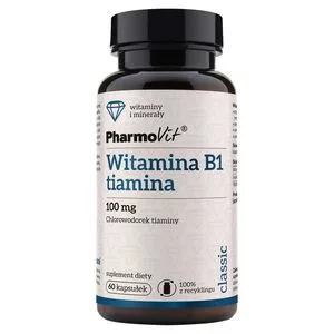 Pharmovit Witamina B1 tiamina 100 mg suplement diety 60 kapsułek
