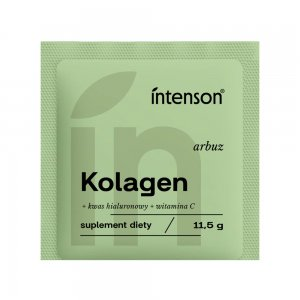 Intenson Kolagen + Witamina C + Kwas Hialuronowy suplement diety Arbuz 11.5g