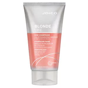 Joico Blonde Life Color Enhancing Rose Champagne, maska koloryzująca do włosów, różowa, 150ml